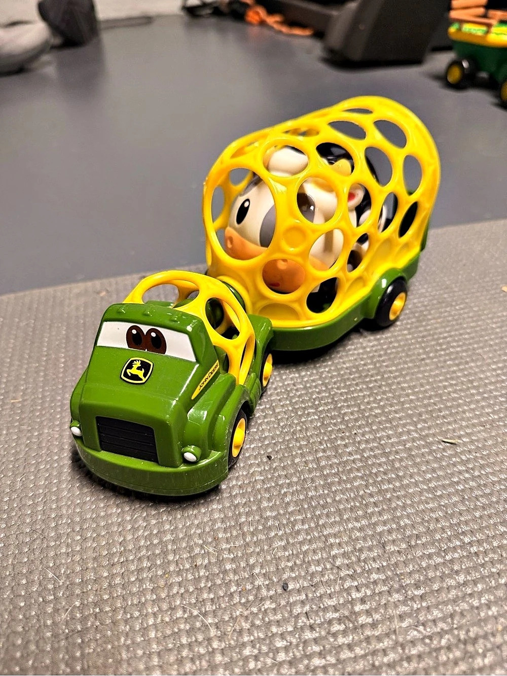 Oball Go Grippers John Deere Tough Ol' Hauler Trailer Farm Set Farm Set